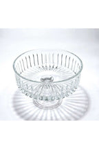 Kristal Kesme Dekor Sofra Kase Sunumluk Meyvelik 25cm Vertical Desen
