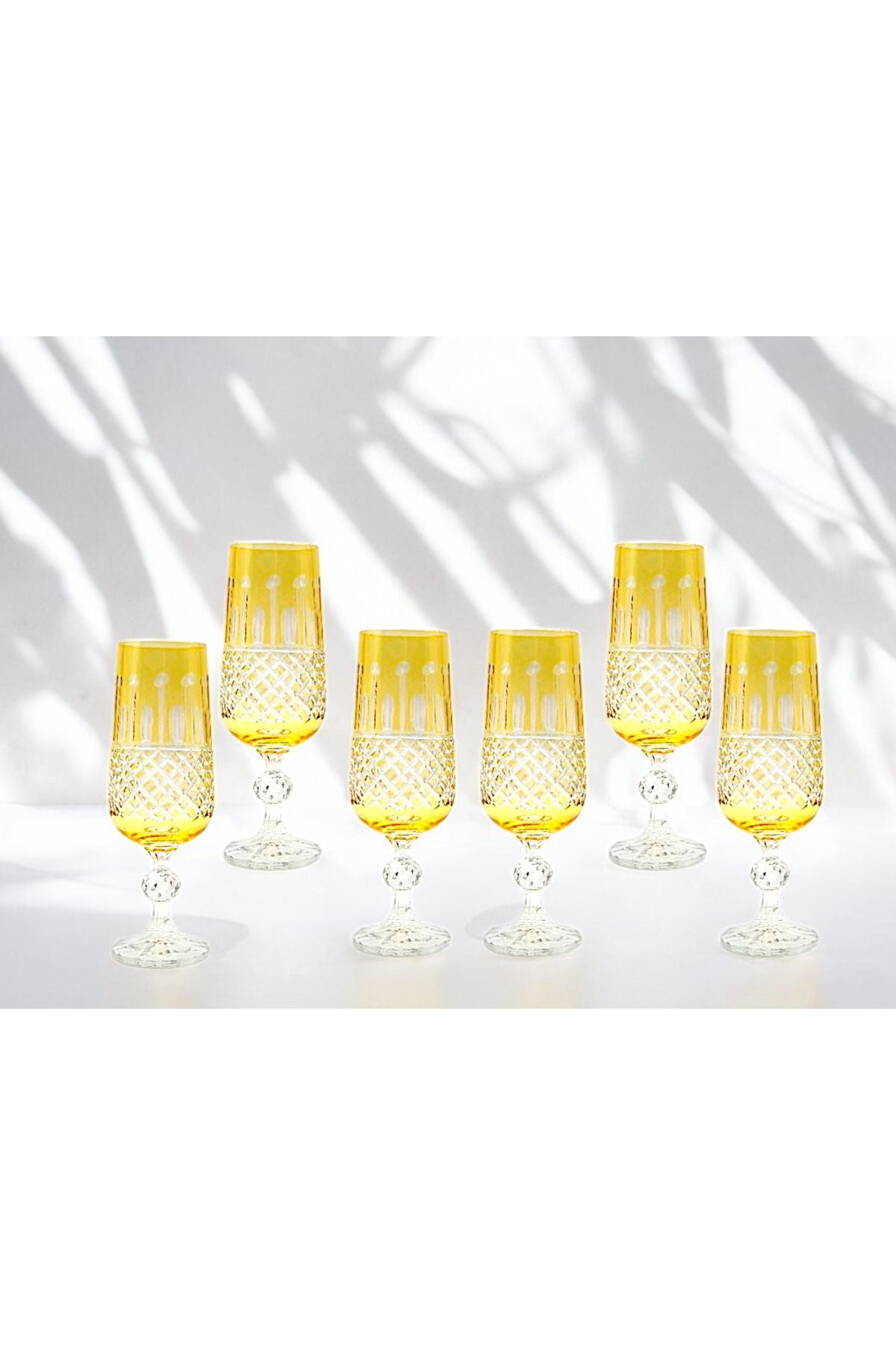 KESME KRİSTAL EL İŞÇİLİĞİ KAHVE YANI Flüt SU BARDAĞI Ürün ikincil görseli