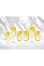 KESME KRİSTAL EL İŞÇİLİĞİ KAHVE YANI Flüt SU BARDAĞI