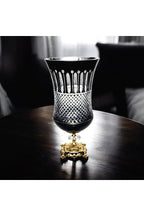 Kesme kristal Lüks Ayaklı vazo Royals Desen El İşçiliği