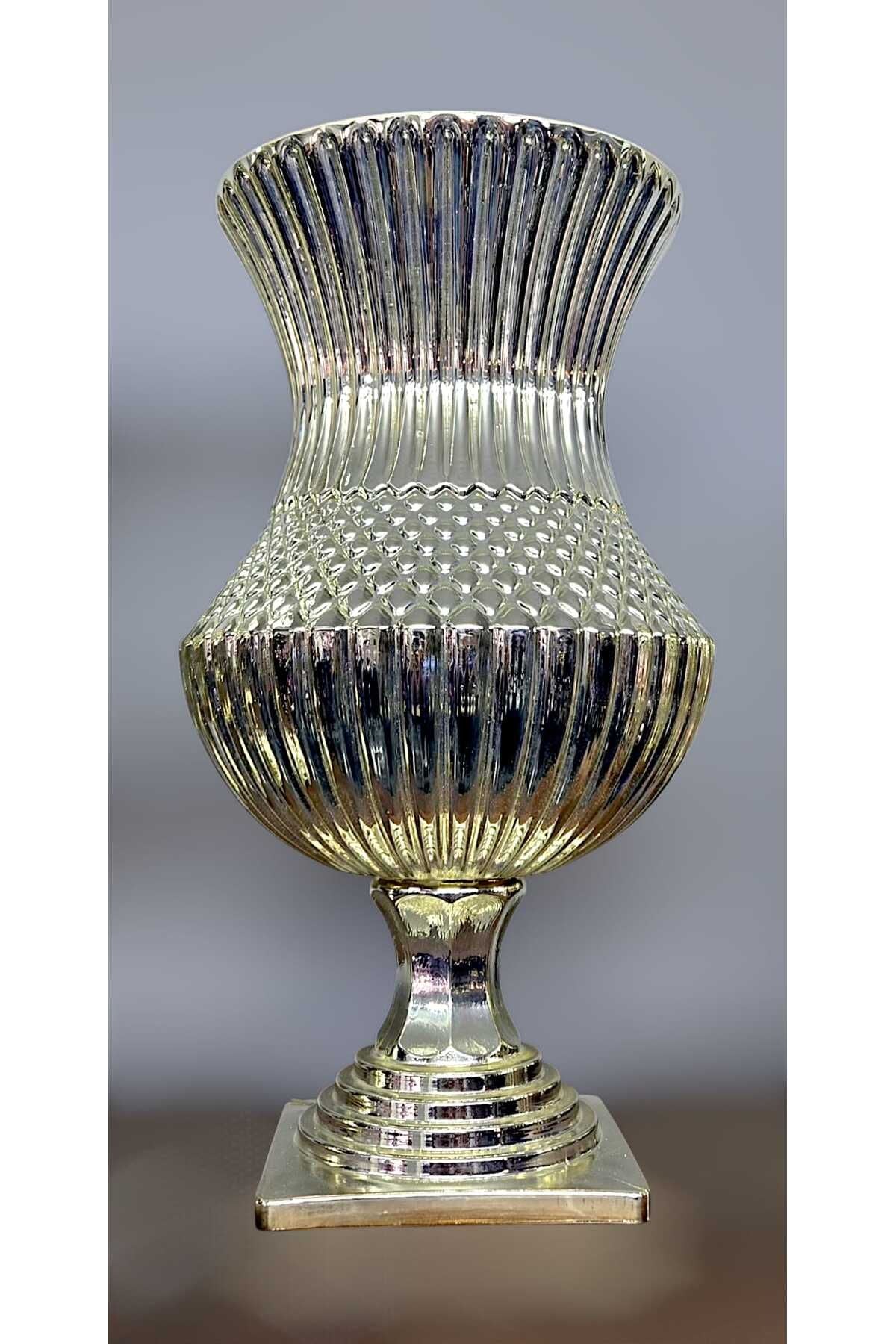 El Yapımı Kristal Saray Titanyum Kaplama Dekoratif Vazo Ürün ikincil görseli