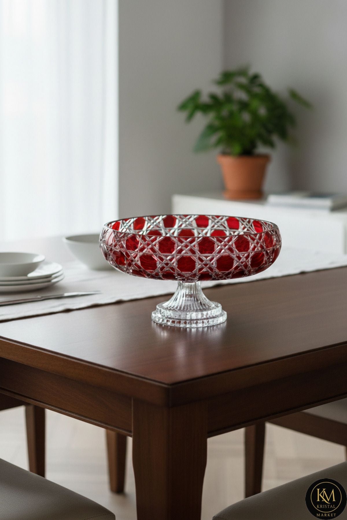 KRİSTAL DEKOR PETEK SOFRA SUNUM KASESİ