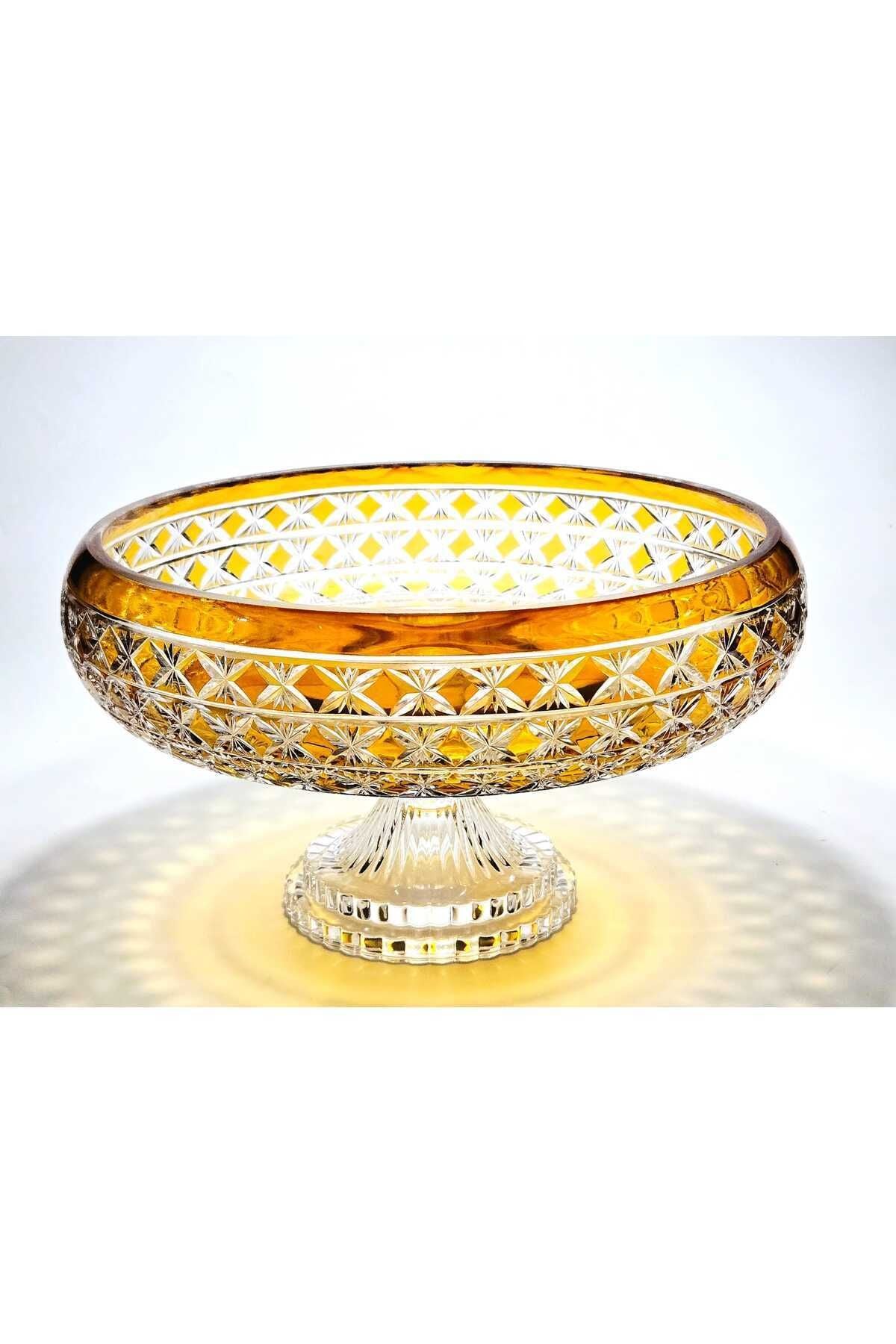 El Yapımı Kristal Desenli 28 Cm Dekoratif Sunumluk Sofra Sunum Kasesi Ürün ikincil görseli