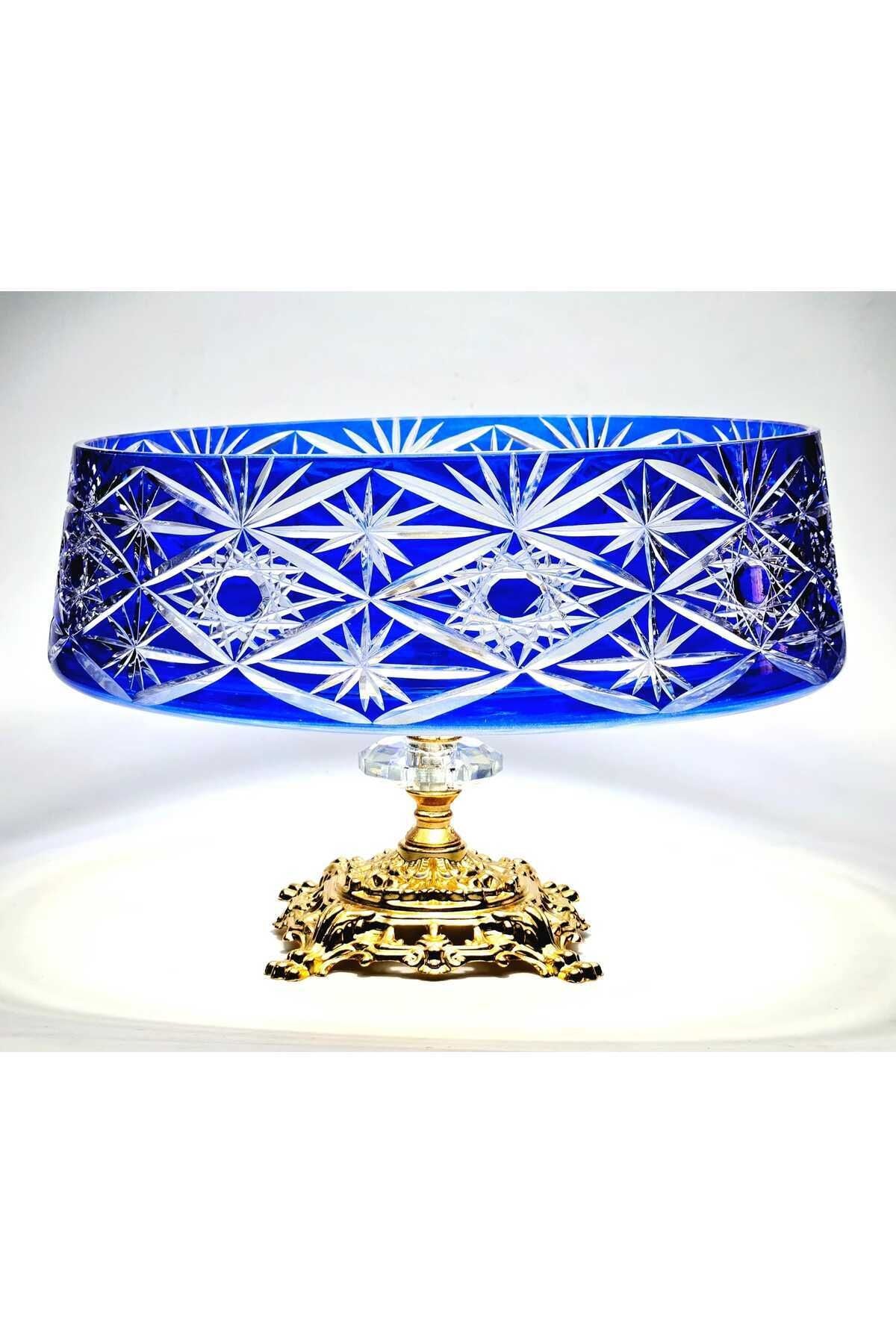 El Yapımı Kristal Avangart Vizyon Merkür Dekoratif Sunumluk Ayaklı Kase Ürün ikincil görseli