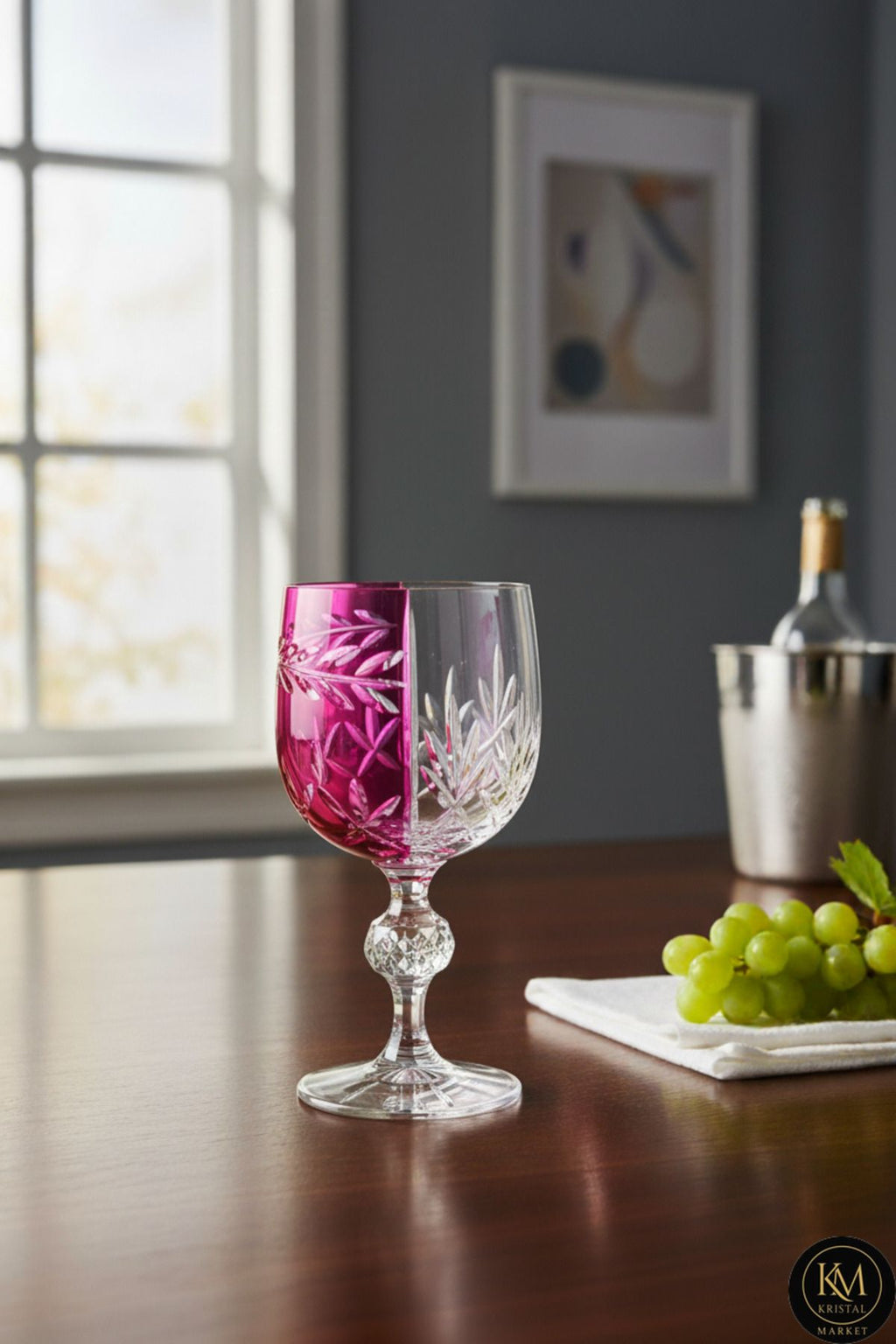 Bohemia Kristal Kadeh Çift Renk Kahve Yanı Bardağı ,passion Model