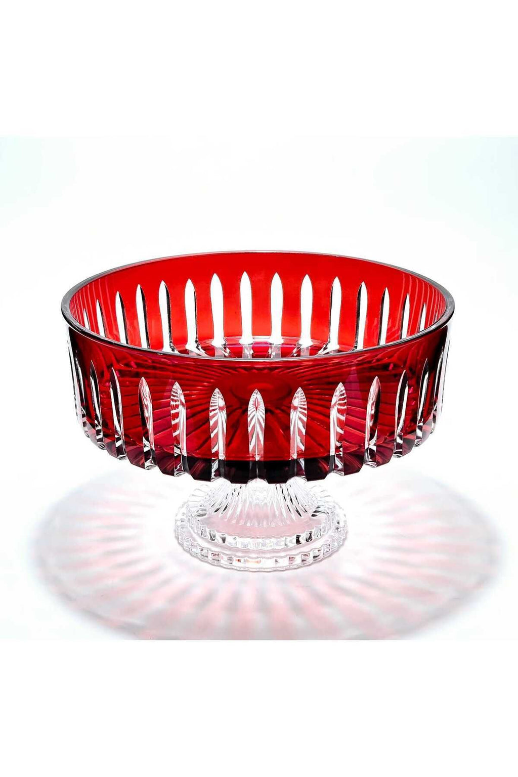 KRİSTAL KESME DEKOR SOFRA KASE SUNUMLUK MEYVELİK 25CM