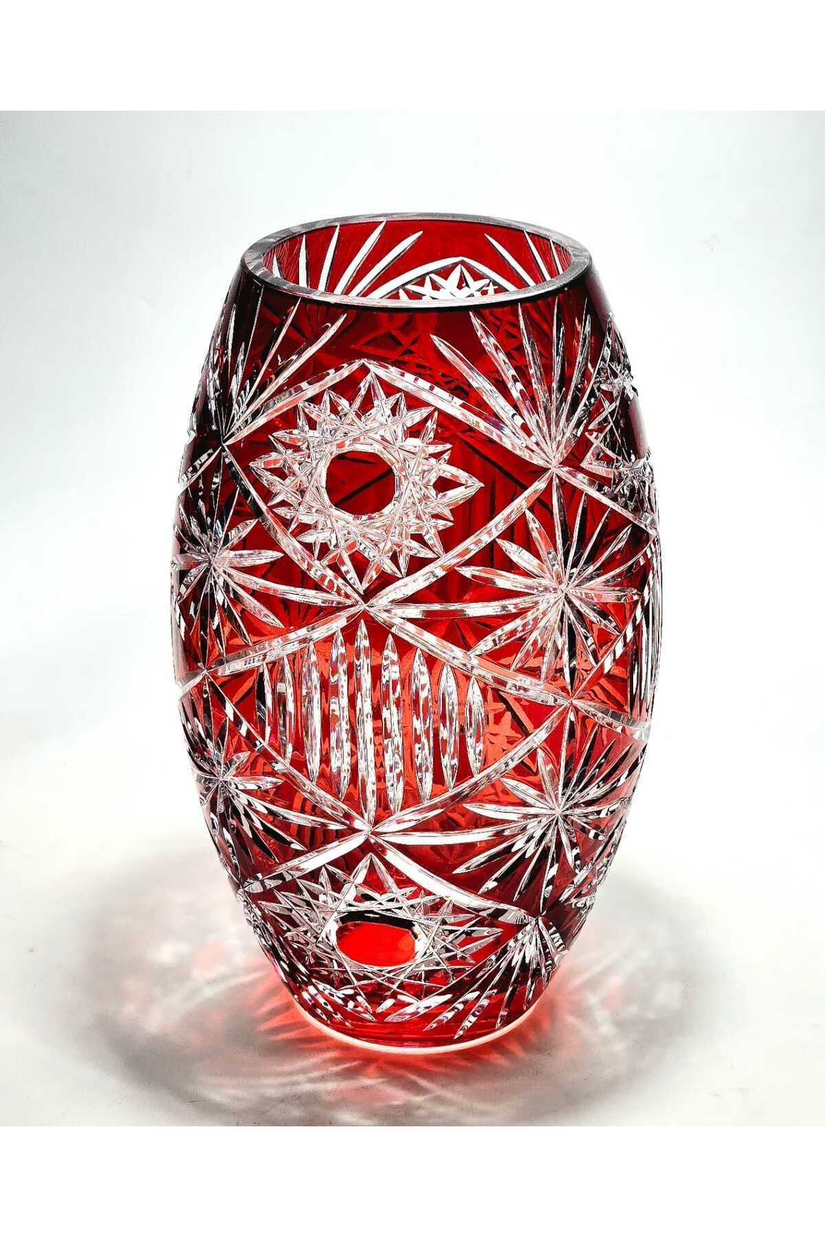 El Yapımı Kristal Avangart Vizyon 999 Lüks Dekoratif Vazo Ürün ikincil görseli