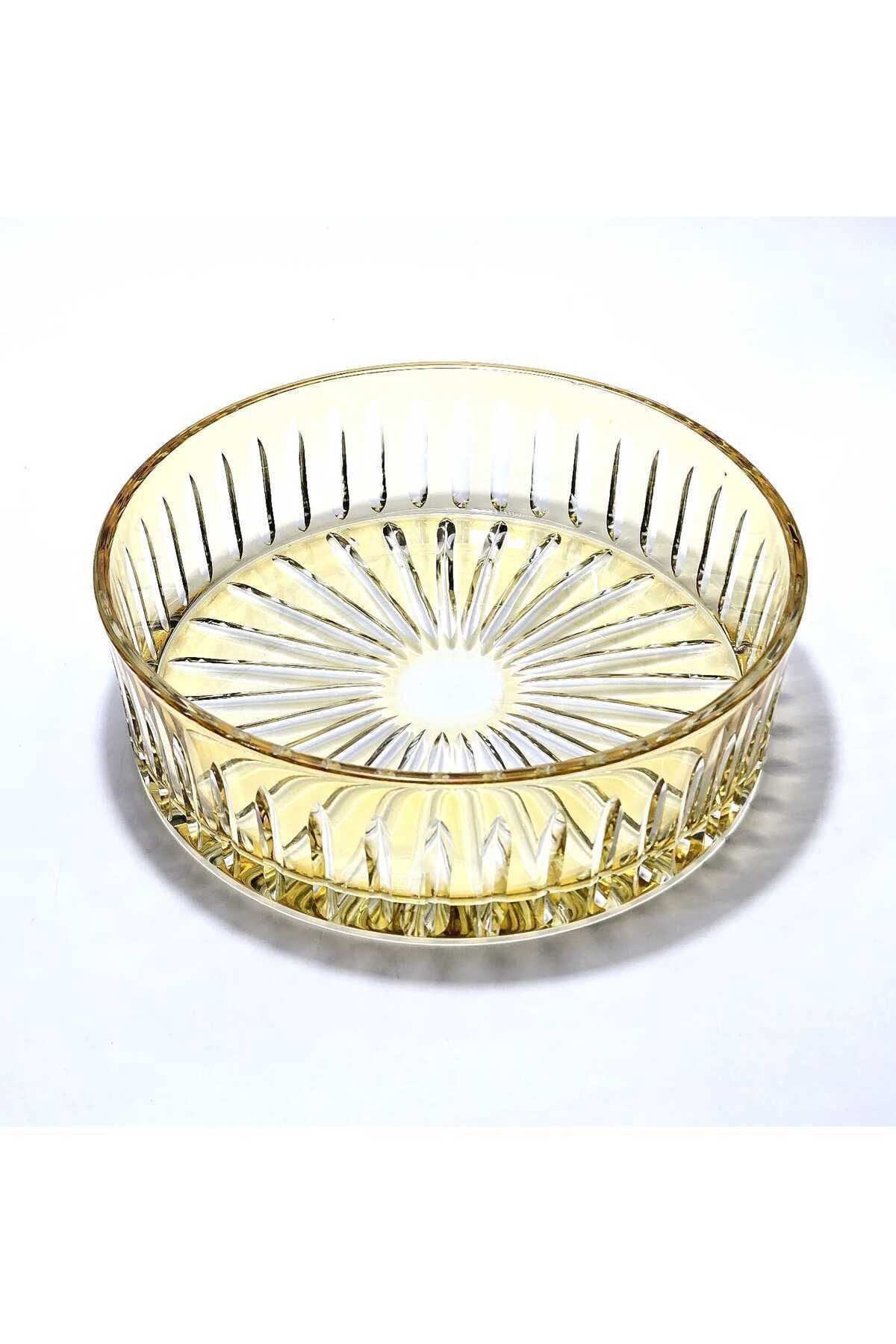 KRİSTAL KESME DEKOR SOFRA KASESİ MEYVELİK 25CM