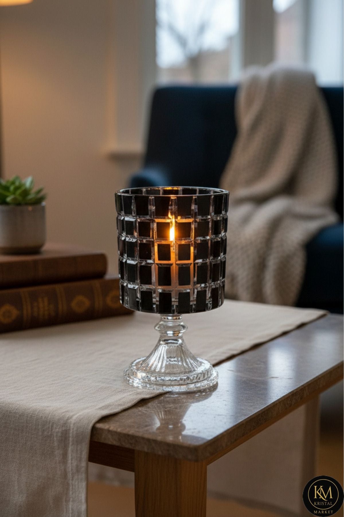 Ayaklı Mumluk Kare Ürün ana görseli