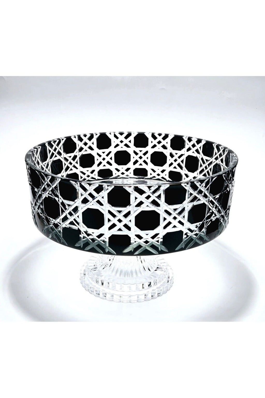 KRİSTAL DEKOR PETEK SİYAH SOFRA SUNUM KASESİ