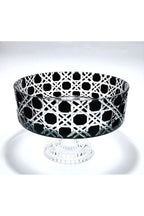 KRİSTAL DEKOR PETEK SİYAH SOFRA SUNUM KASESİ