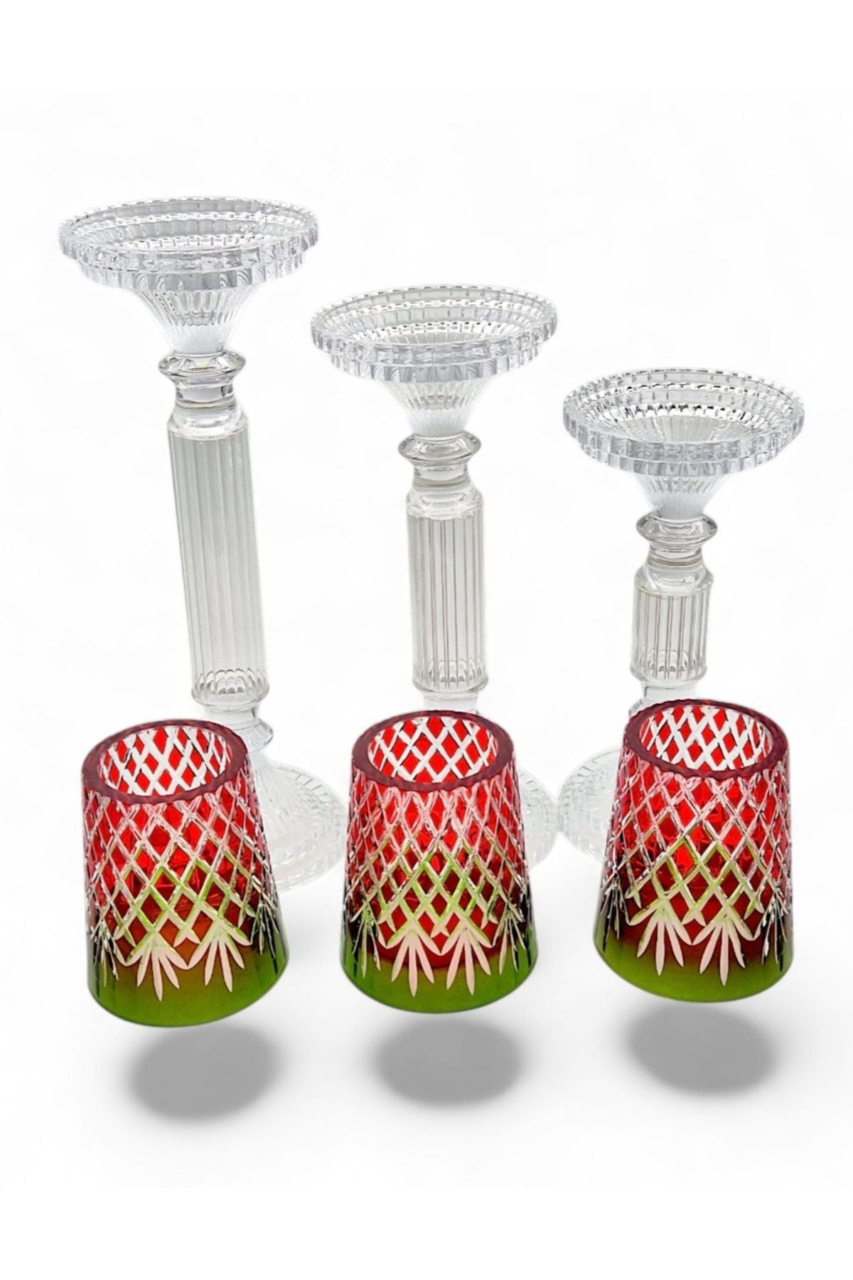 Lüks Kristal Özel Yapım Şamdan