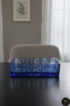 El Yapımı Kristal Paris Desenli Baton Dekoratif Sunumluk Sofra Sunum Kasesi