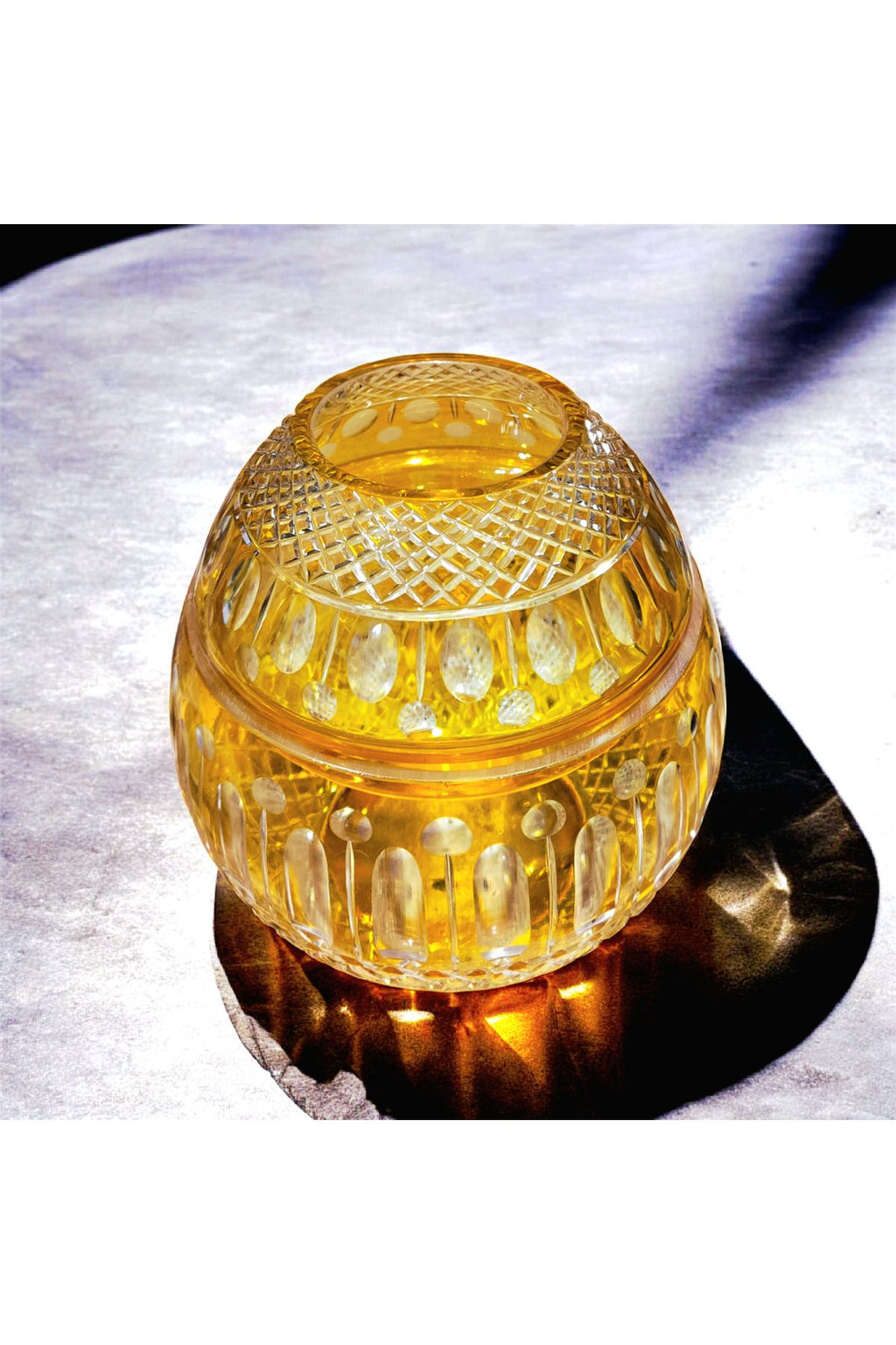 El İşçiliği Kesme kristal Üzüm Desen Büyük Kapaklı Peçetelik Mumluk