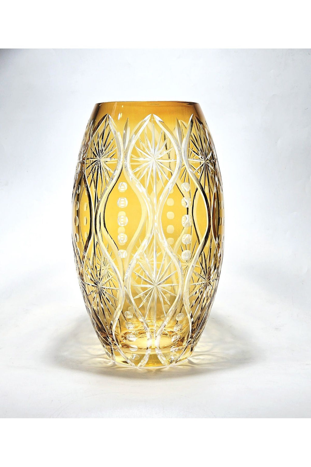 El İşçiliği Özel Tasarım Kesme Kristal Afrodit Desen Vazo