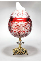 Avangart Model Büyük Peçetelik Mumluk kesme kristal El İşçiliği