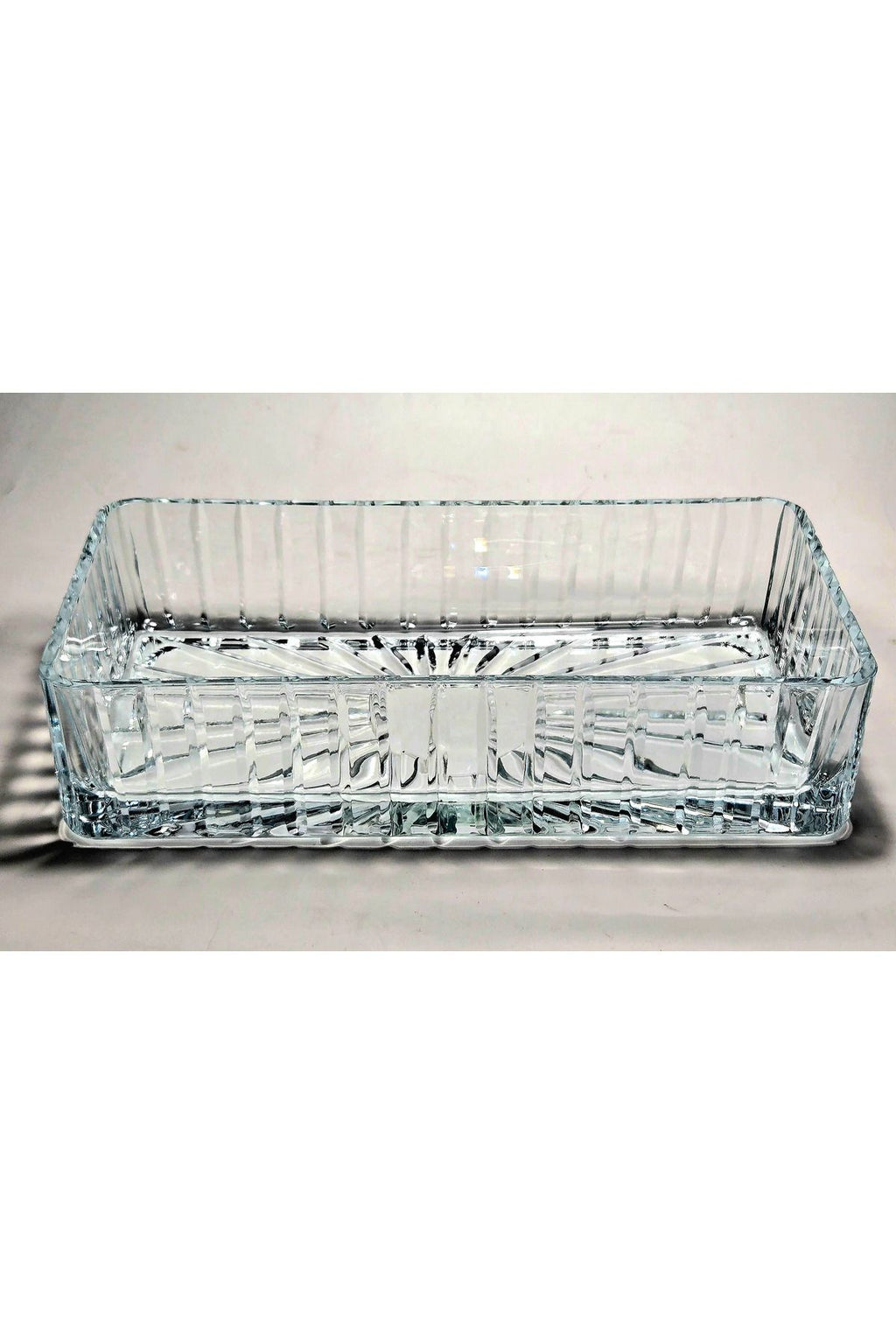 El Yapımı Kristal Vertical Kesim Batom Dekoratif Sunumluk Kase