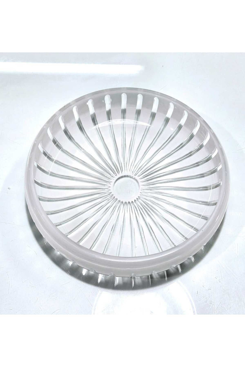 El YapımıKesme Kristal Vertical Desen 28 Cm Dekoratif Sunumluk Sofra Sunum Kasesi