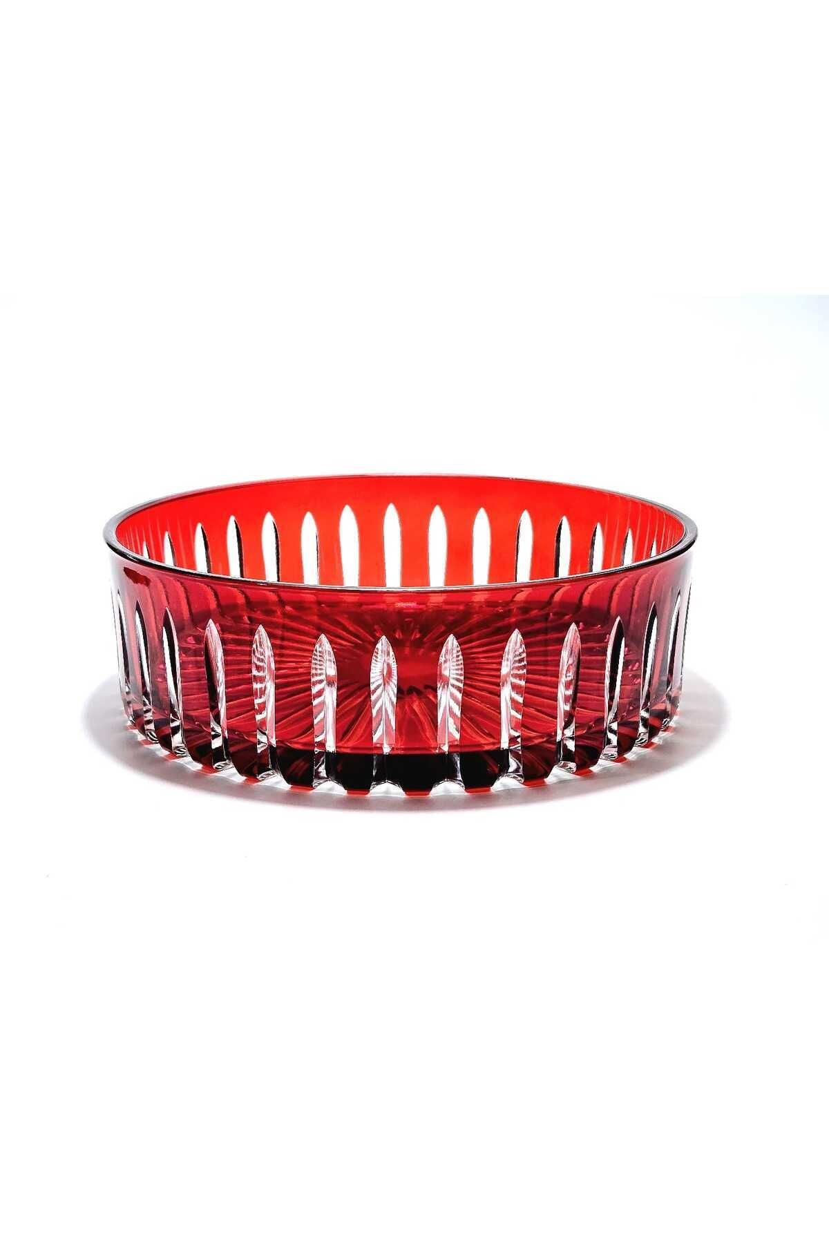 KRİSTAL KESME DEKOR SOFRA KASESİ MEYVELİK 25CM