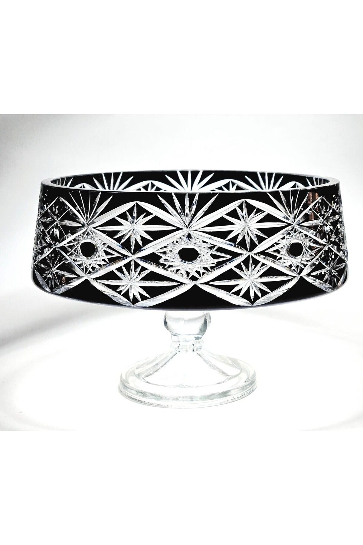 El Yapımı Kristal Avangart Vizyon Merkür Dekoratif Sunumluk Kase