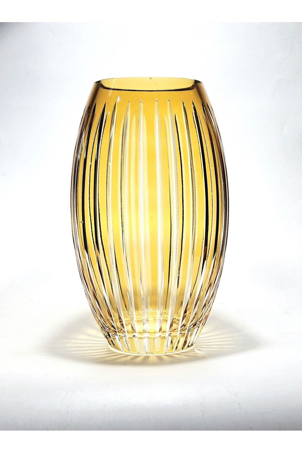 El İşçiliği Kesme kristal Vertical Desen Büyük Vazo