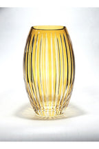 El İşçiliği Kesme kristal Vertical Desen Büyük Vazo