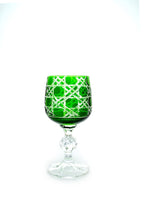 El Yapımı Kristal Bohemia Renkli Lüks Kristal Ayaklı Kadeh Kahve Yanı Su Bardağı