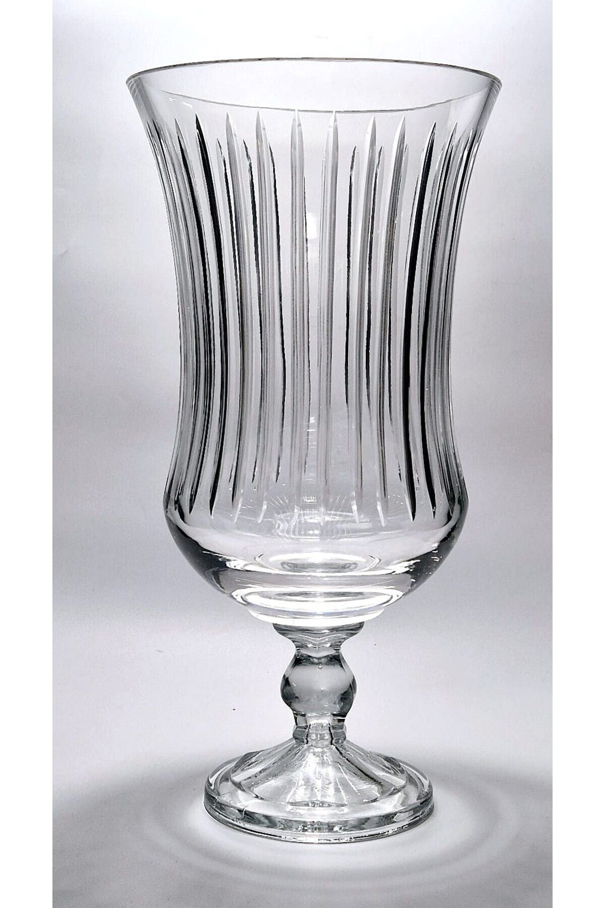 Kesme Kristal Büyük Lüks Vertical Desen Vazo Ürün ikincil görseli