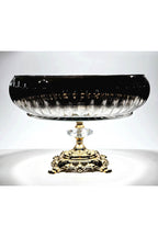 El Yapımı Titanyum Kaplama Silver Dekoratif Sunumluk Meyvelik Kase