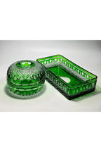 El Yapımı Kristal Baton Dekoratif Kase Sofra Dekoratif Sunum Set 2'li