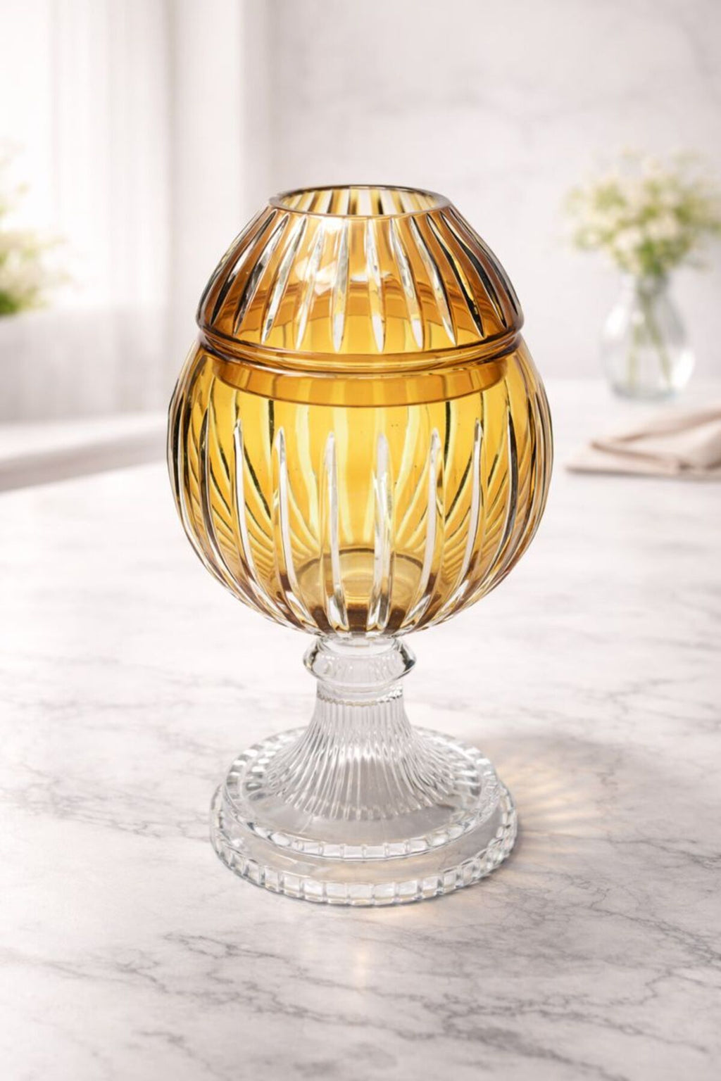 El İşçiliği Kesme kristal Vertical Desen Büyük Ayaklı Peçetelik