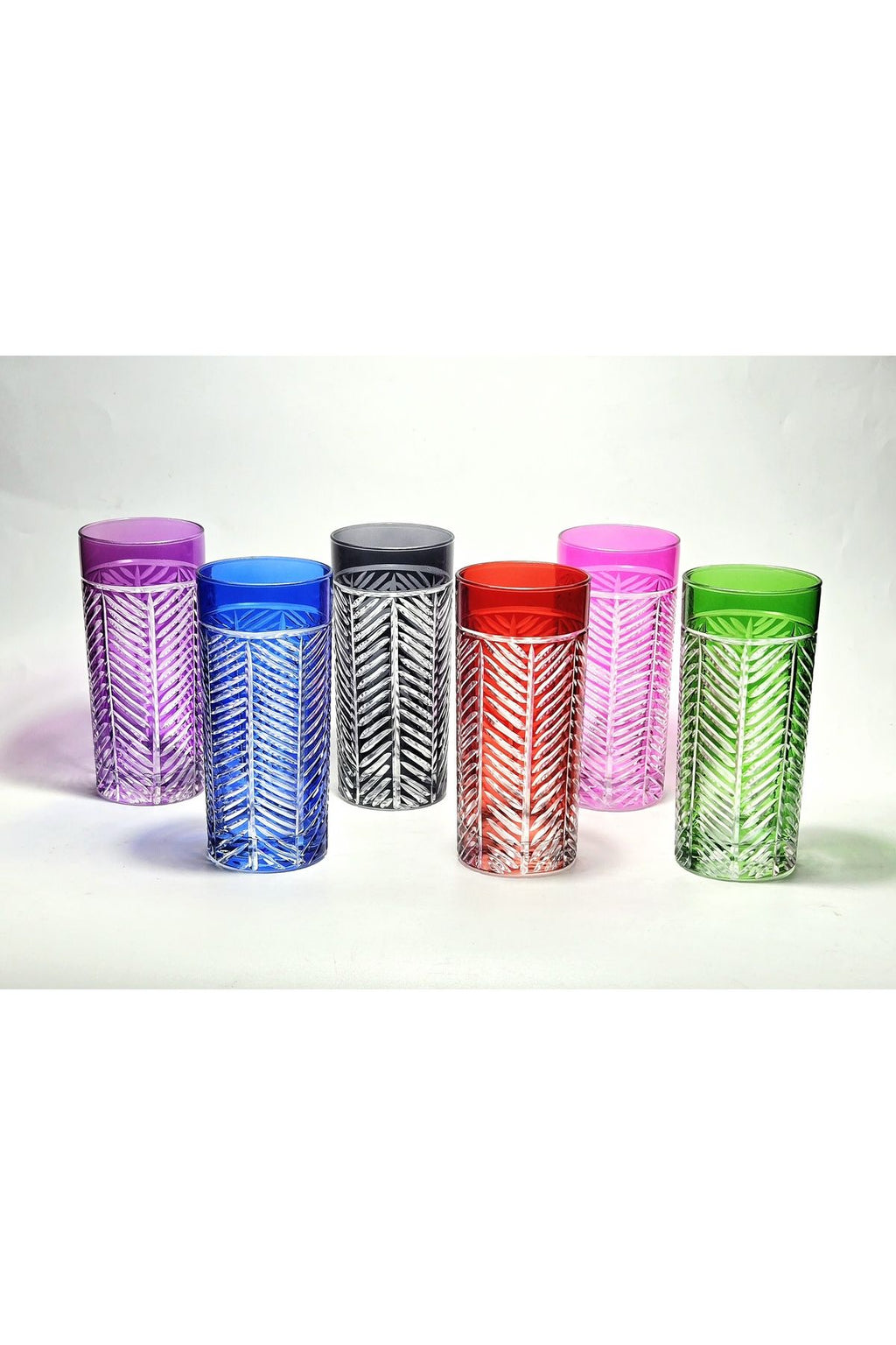 El Yapımı Büyük Meşrubat Bardağı 6lı mix renk