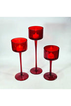 El Yapımı Kristal Dekoratif Mumluk Set 3'lü