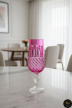 Kristal El Işçiliği Kahve Yanı Su Bardağı Royal Flüt Bohemia 6'lı Set