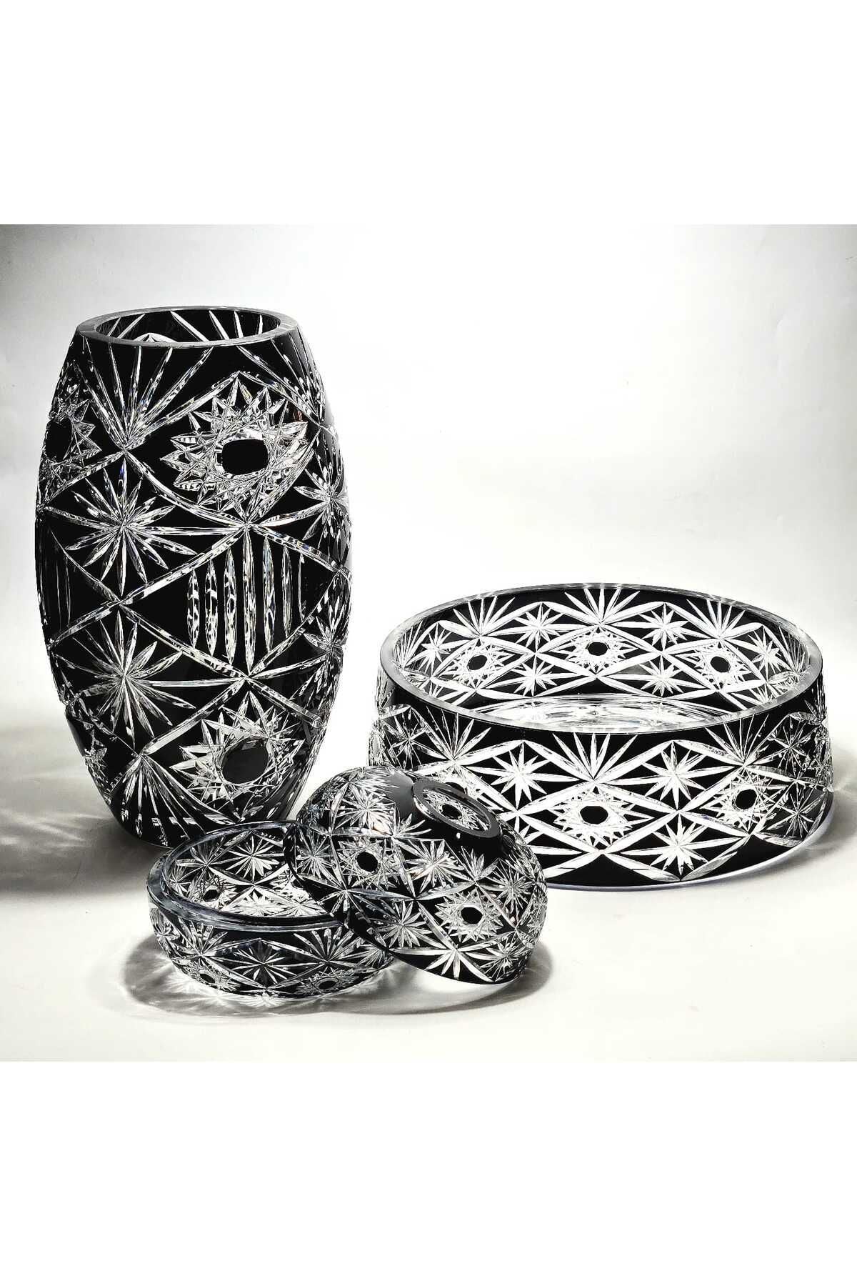 El Yapımı Kristal Avangart Vizyon Lüks Kesme Dekoratif Takım Ürün ikincil görseli