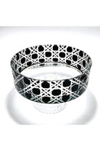 KRİSTAL DEKOR PETEK SİYAH SOFRA SUNUM KASESİ