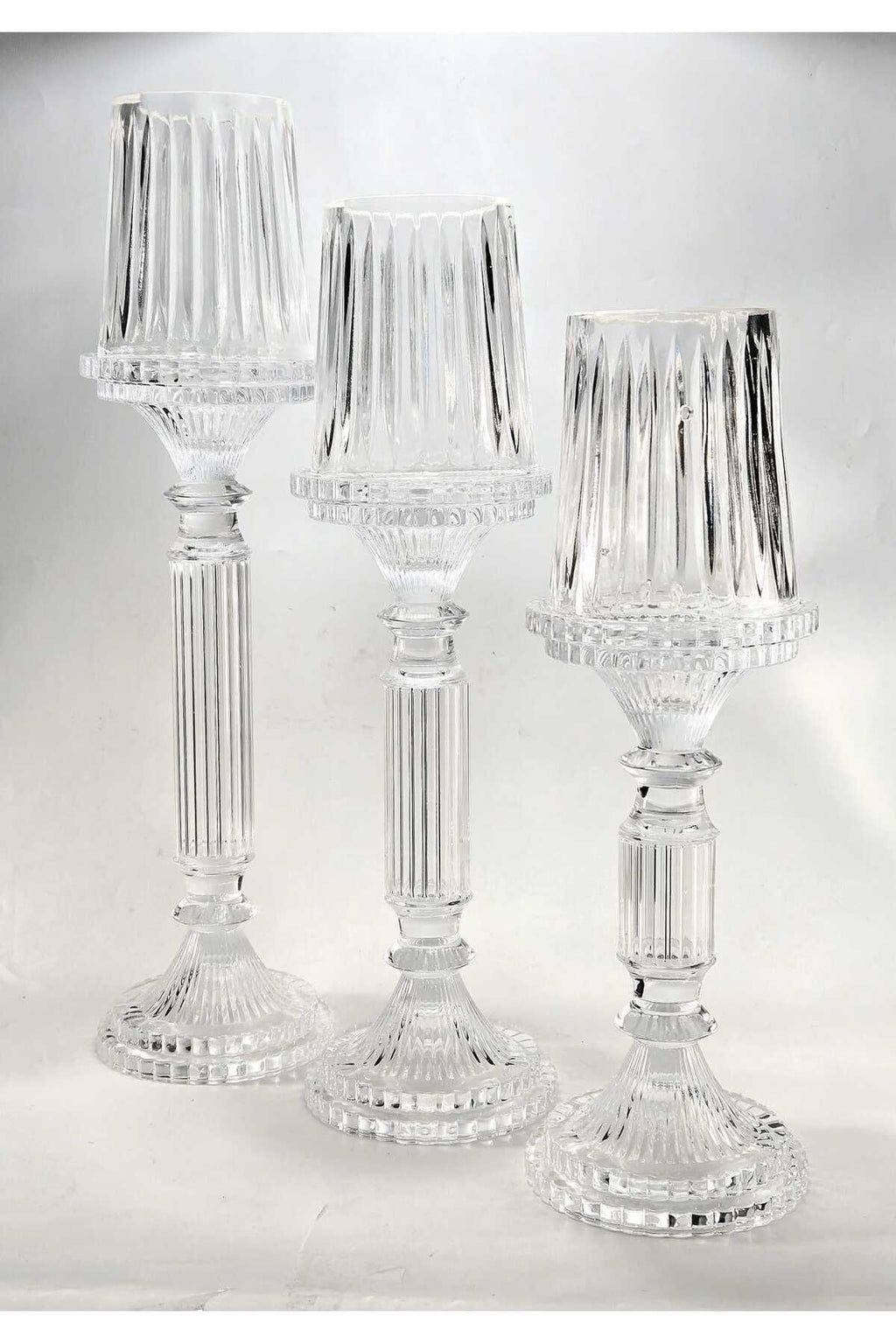 El Yapımı Kristal Dekoratif Mumluk Set 3'lü