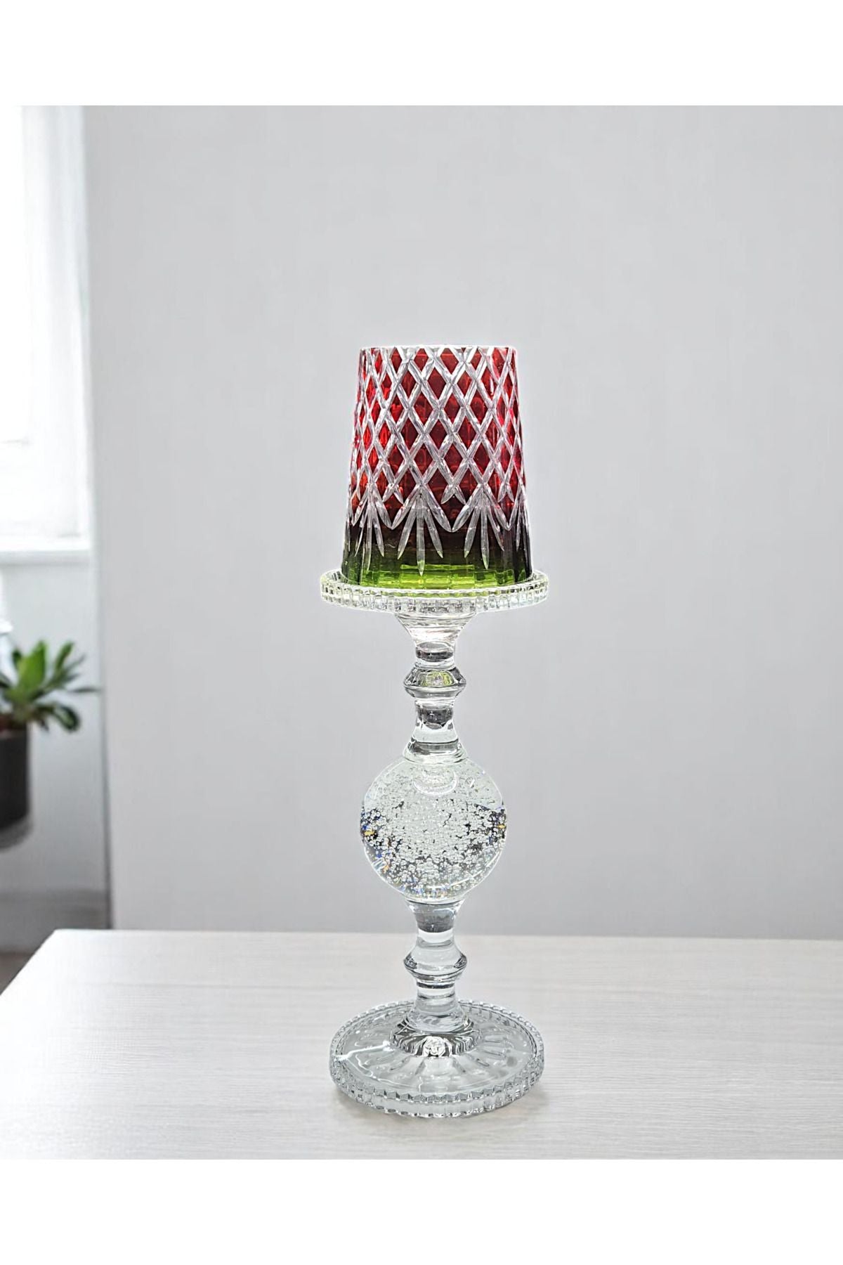 El Yapımı Kristal Vintage Dekoratif Mumluk Ürün ikincil görseli