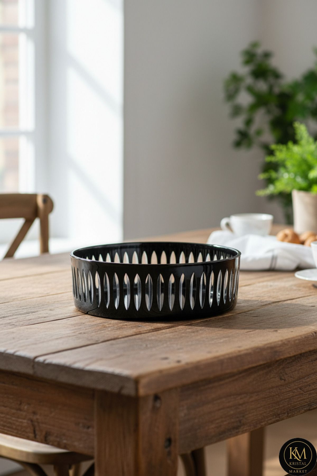 25cm Kristal Kesme Dekor Sofra Kasesi Meyvelik 25cm Ürün ana görseli