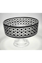 El Yapımı Kristal Bodrum Desen 28 Cm Dekoratif Sunumluk Sofra Sunum Kasesi