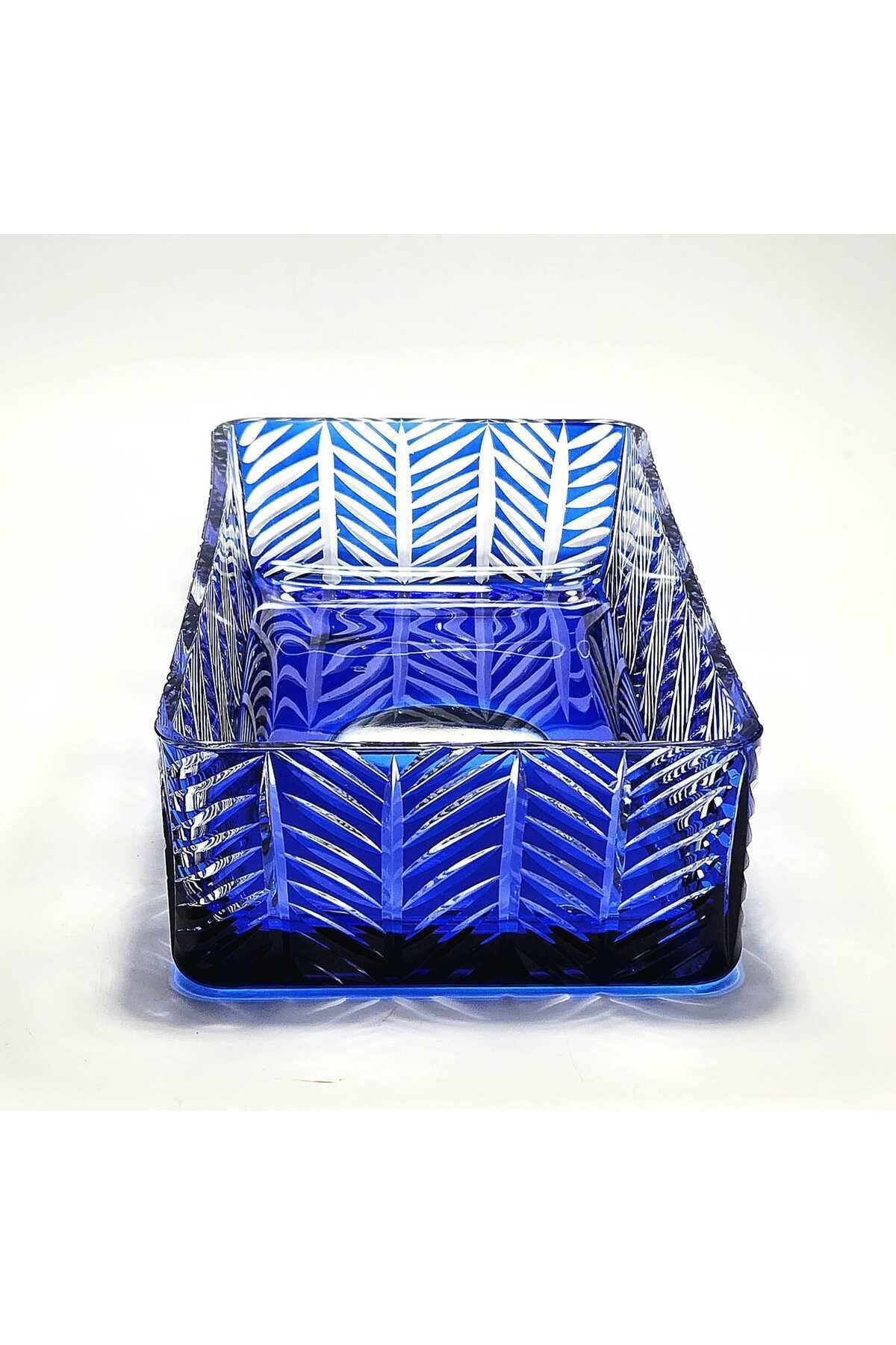 El Yapımı Kristal Paris Desenli Baton Dekoratif Sunumluk Sofra Sunum Kasesi