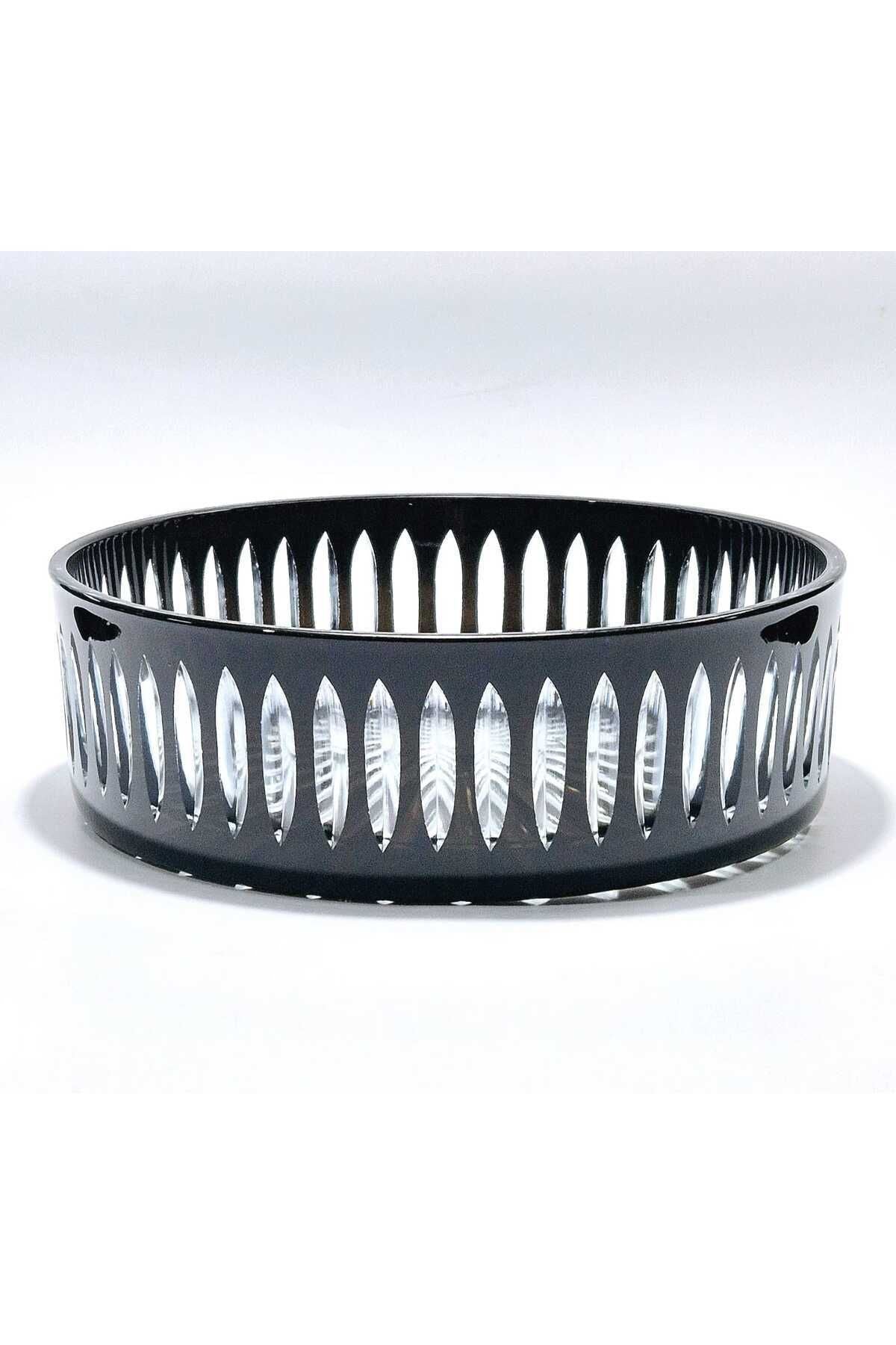 25cm Kristal Kesme Dekor Sofra Kasesi Meyvelik 25cm