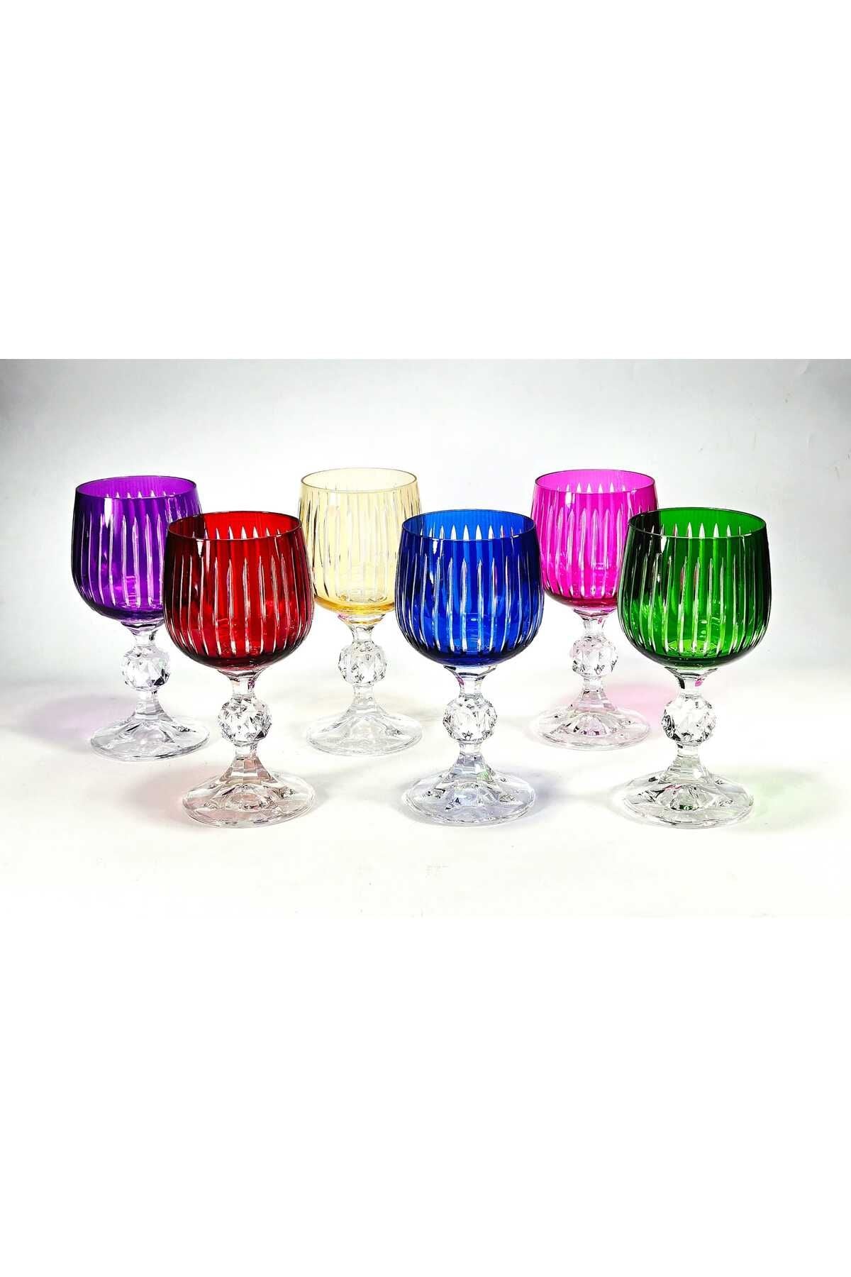 El Yapımı Kristal Pearl Desen Bardak Seti 6'lı Ürün ikincil görseli