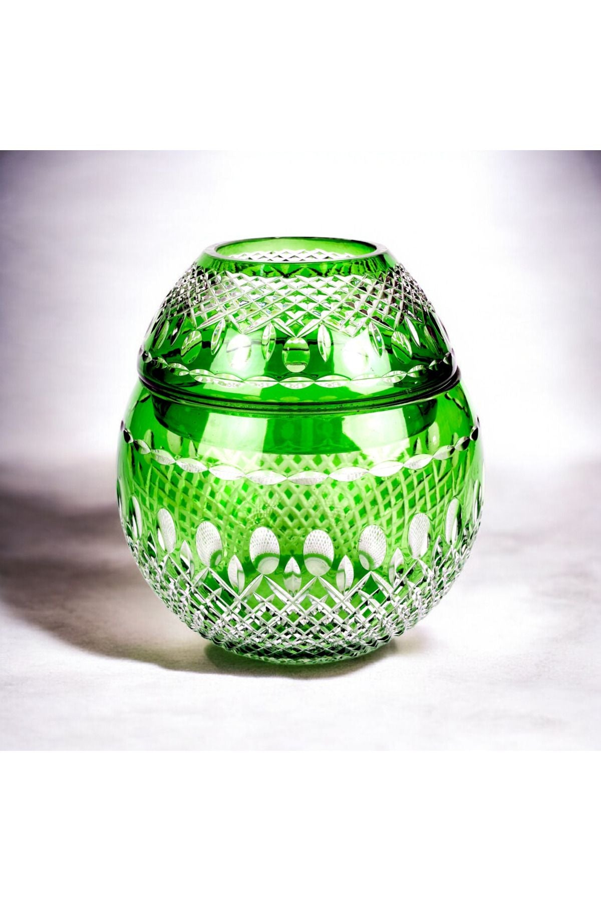 El İşçiliği Kesme kristal Üzüm Desen Büyük Kapaklı Peçetelik Mumluk Ürün ana görseli