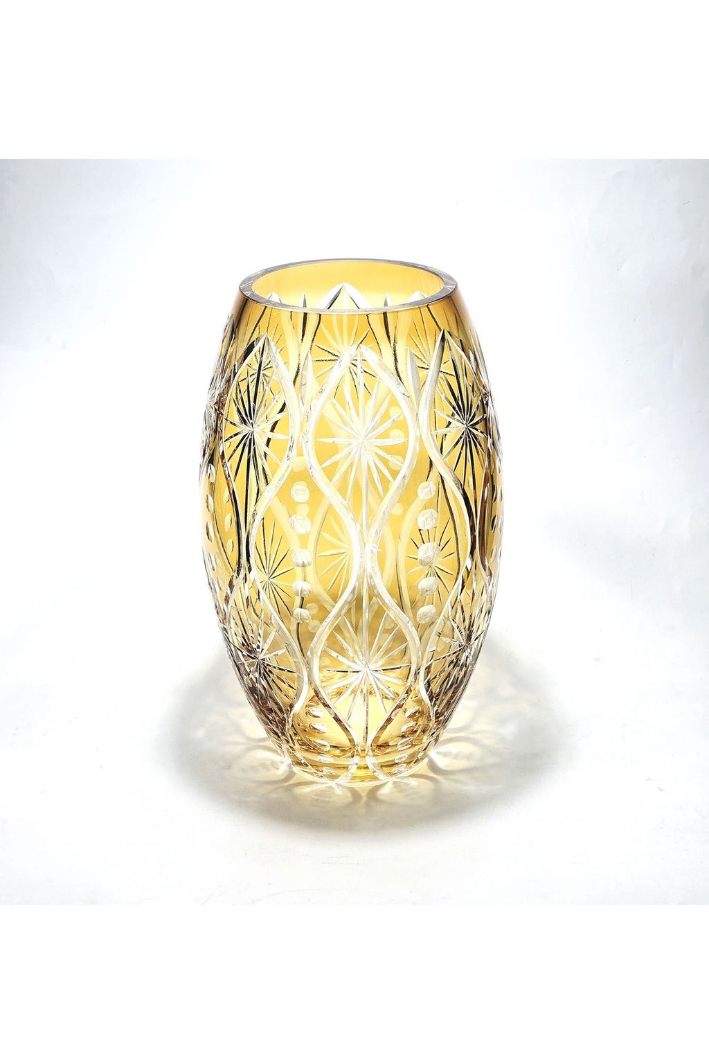 El İşçiliği Özel Tasarım Kesme Kristal Afrodit Desen Vazo