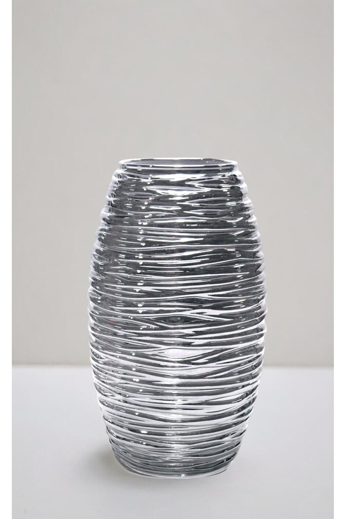 DEKORATİF MODERN CAM VAZO Ürün ikincil görseli