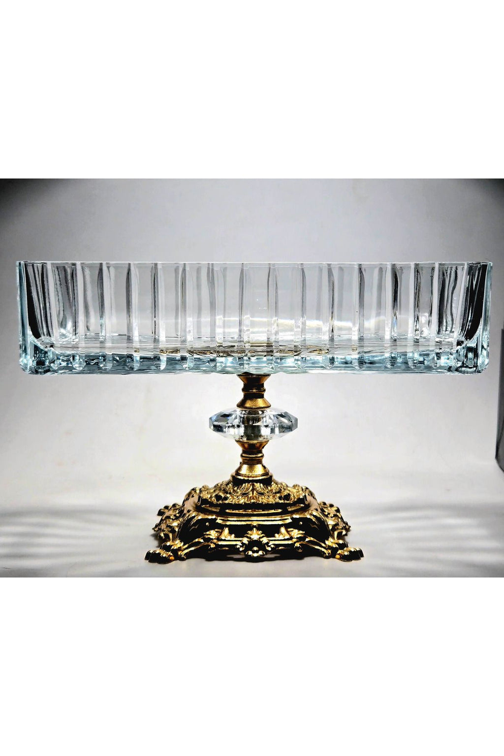 El Yapımı Kristal Vertical Kesim Batom Dekoratif Sunumluk Kase