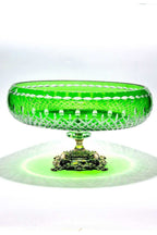 KRİSTAL KESME GOLD AYAK YEŞİL KASE