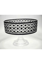 El Yapımı Kristal Bodrum Desen 28 Cm Dekoratif Sunumluk Sofra Sunum Kasesi