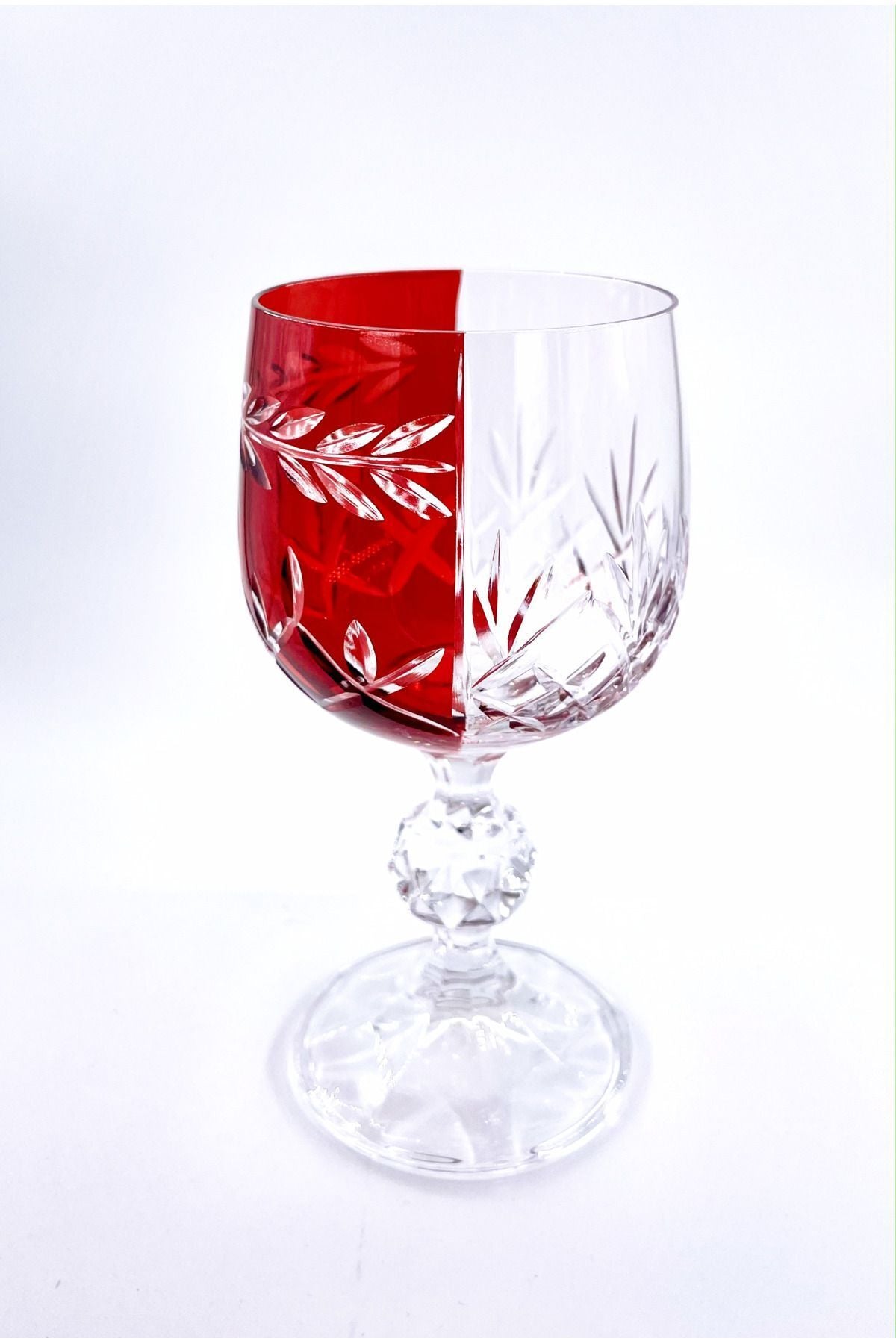 Bohemia Kristal Kadeh Çift Renk Kahve Yanı Bardağı ,passion Model Ürün ikincil görseli